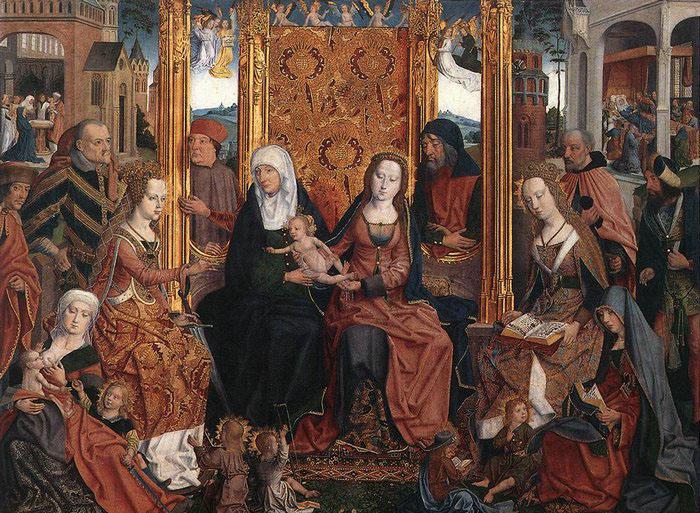 unknow artist The Holy Kinship Altarpiece